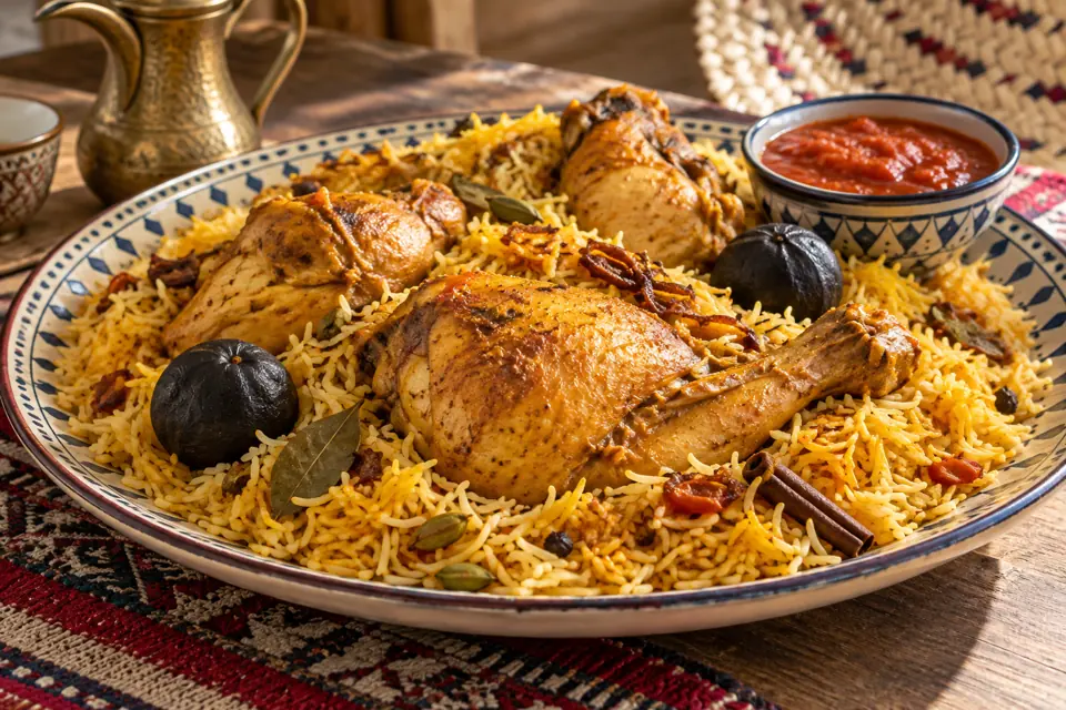 Bahraini chicken machboos